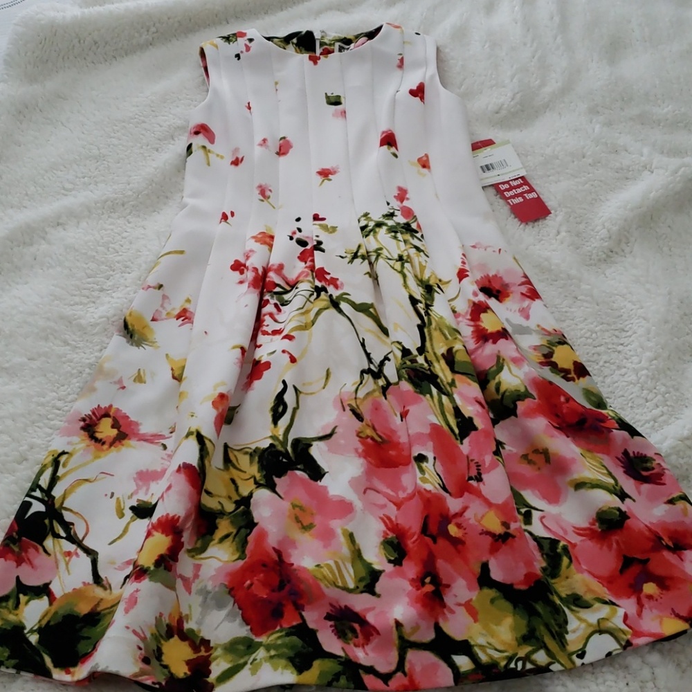 Anne Klein floral dress size 4